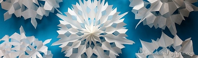 3D Paper Snowflakes How To - Red Ted Art - Kids Crafts